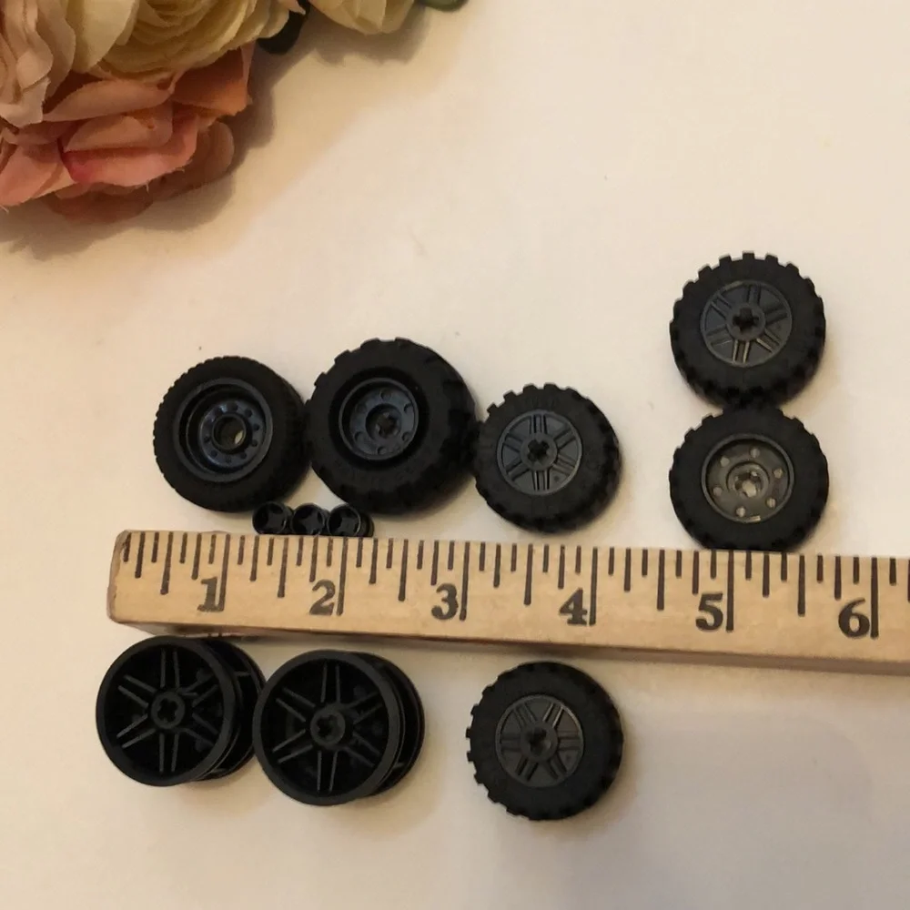 LEGO Tires Large LEGO Wheels LEGO Rubber Tires with gray rims  #9 big LEGO TIRES